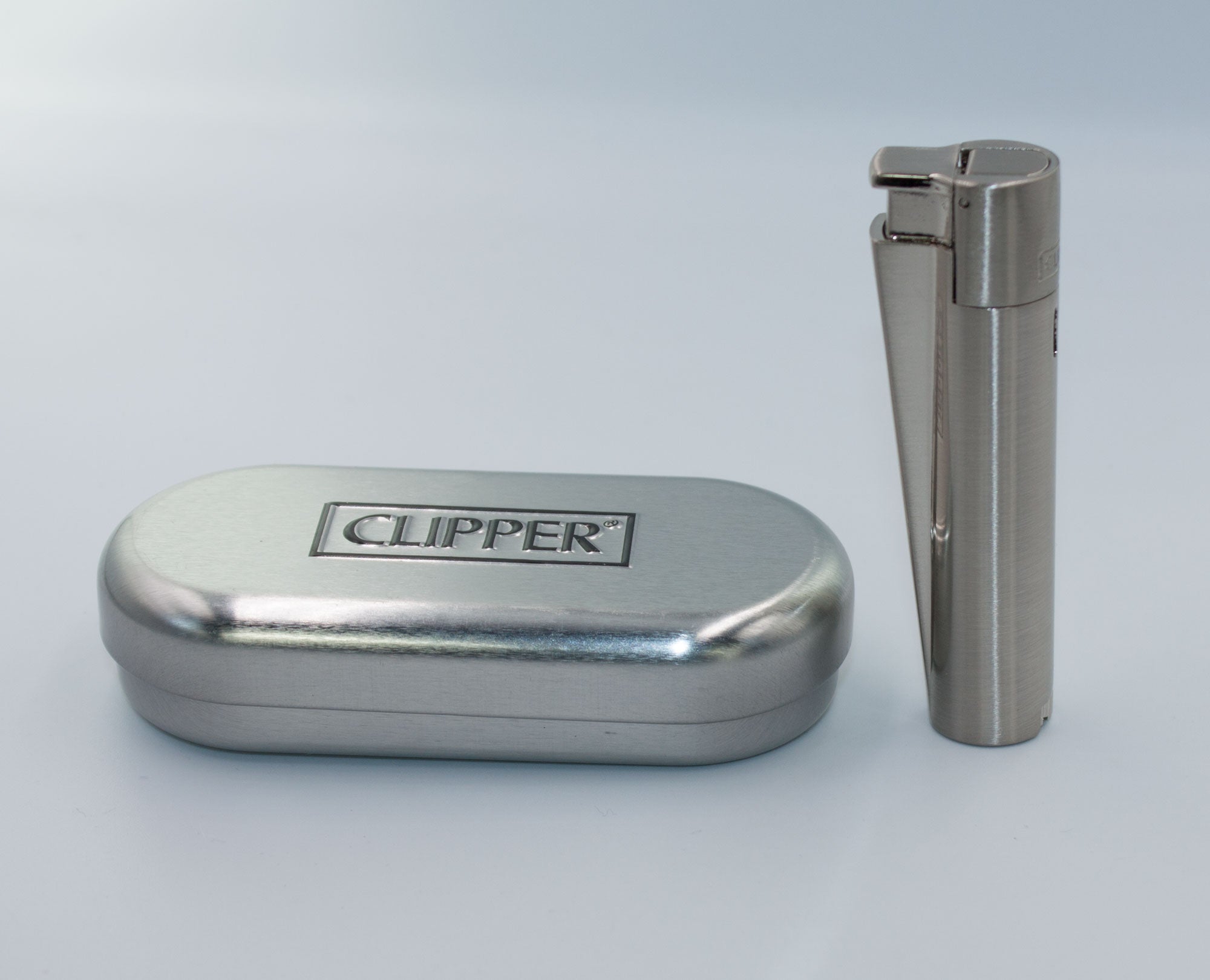 1 Clipper-Feuerzeug „Metal-Edition“ Silver Jet
